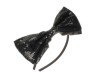 Black Sequinned Bow Fascinator Band