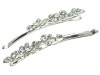 Clear Crystal Butterfly Hair Slides
