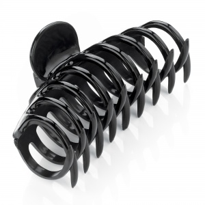 Black Curved Design Hair Claw Clip