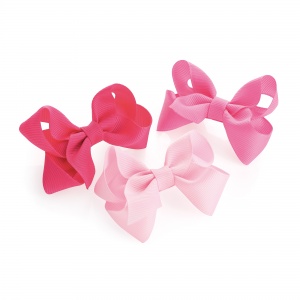 Pink Toned Bow Hair Clips