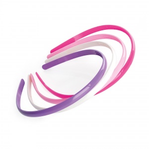 4 Piece Pink, Lilac and White Headband Set