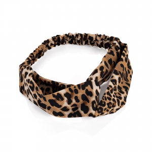 Leopard Print Looped Stretch Headband
