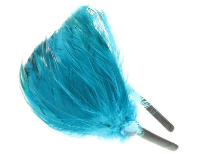 Teal Feather Plume Fascinator