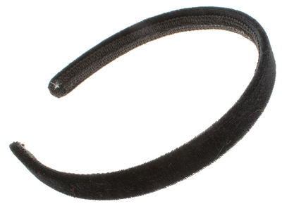 1.5cm Girls Black Velvet Headband