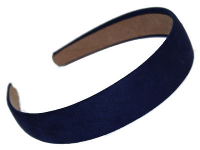 Navy Suede Effect Head Band