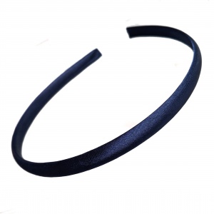 1cm Navy Blue Satin Headband