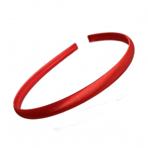 1cm Red Satin Headband