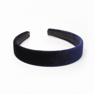 2.5cm Navy Blue Velvet Headband
