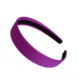 2.5cm Purple Matte Satin Headband