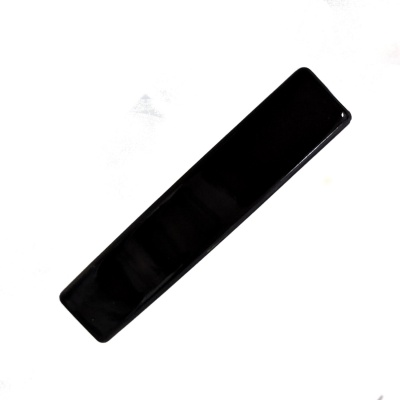Black Acrylic Rectangle Barrette Hair Clip