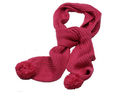Winter Chunky Knit Carla Scarf - Dusky Pink