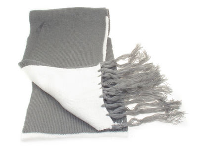 Winter Soft Knit Lily Scarf - Cream/Grey