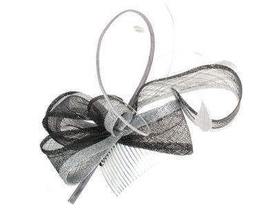 Black/Silver Two Tone Looped Comb