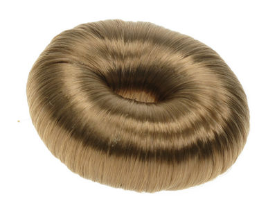 Brown Artificial Hair Bun Ring