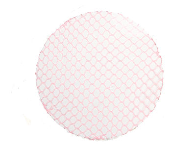 Small Pink Mesh Bun Net