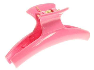 Candy Pink Curved Hair Claw Clip