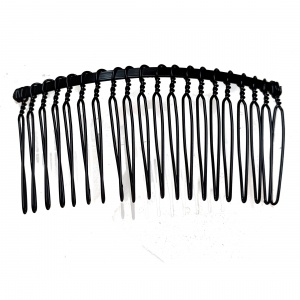 8.5cm Black Metal Side Hair Comb