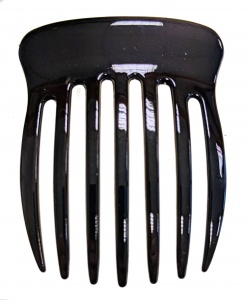 Plain Wide Tooth Black Side Large Hair Comb