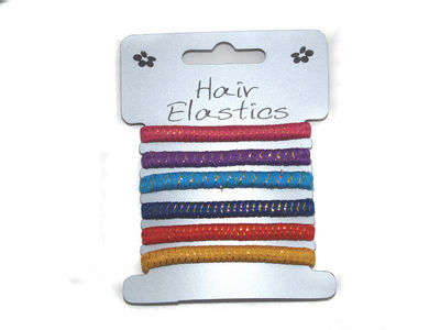 Thick Hair Elastics - Brights/Gilt