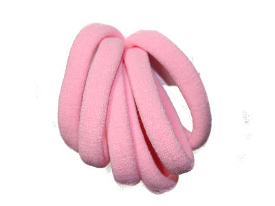 Pale Pink Jersey Endless Snag Free Hair Bobbles