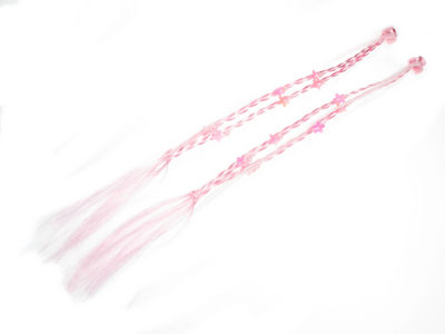 Pink Flower Hair Claw Clip Extensions