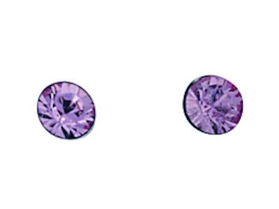 Light Rose Crystal Stud Earrings
