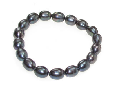 Dark Grey Freshwater Pearl Bracelet