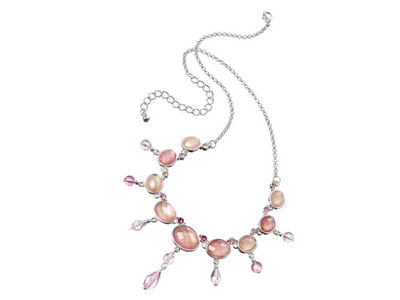 Rose Crystal Necklace