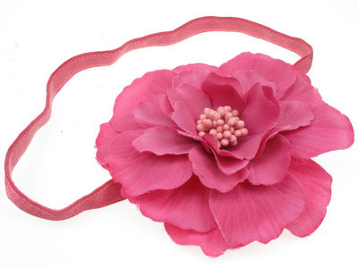 Kelly Hot Pink Flower Headband