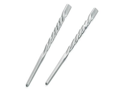 Silver Twist Hair Pin Chopsticks