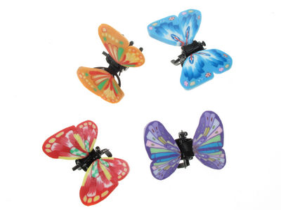Red/Blue Coloured Butterfly Mini Clamps