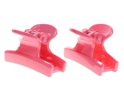 Small Pink Curved Hair Claw Clips