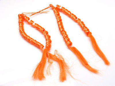 Orange Spiral Hair Extensions