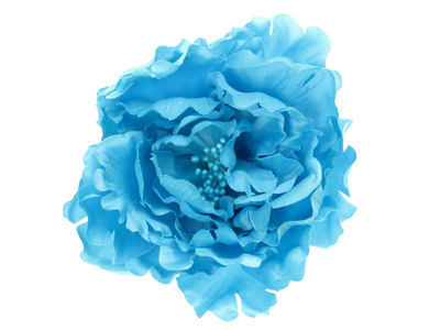 Light Blue Flower Hair Clip