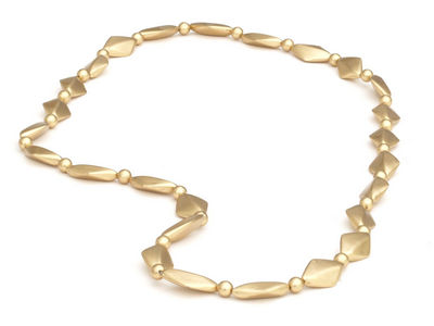 Gold Diamond Shape Necklace