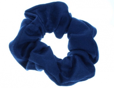 Navy Blue Jersey Scrunchie Hair Bobble