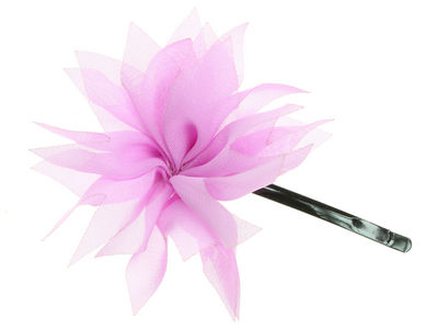 Lilac Organza Flower Hair Slide