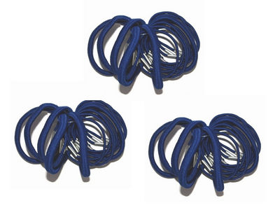 3 Packs of Royal Blue Hair Elastic Bobbles