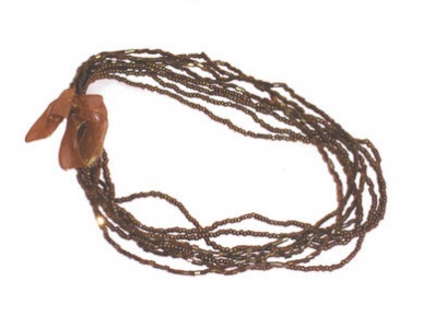 Beaded Necklace - Bronze