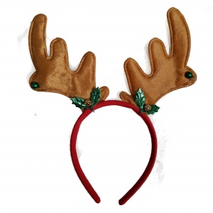 Christmas Bell Reindeer Antlers Headband