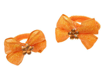 Orange Shimmer Bow Ponios