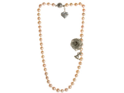 Pink Pearl Single Strand Necklace