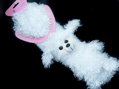 Winter Super Soft Adorable White Poodle Scarf