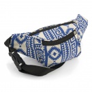 Blue and Cream Abstract Design Bum Bag