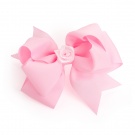 Large Pink hair bow clip