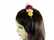 Rose Flower Garland Metal Headband