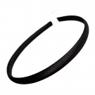 1cm Black Satin Headband