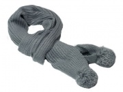 Winter Chunky Knit Carla Scarf - Mid Grey