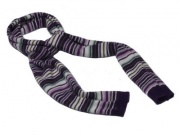 Winter Ultra Soft Striped Kelly Scarf - Purple