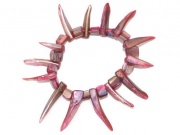 Toothed Shell Bracelet - Pink